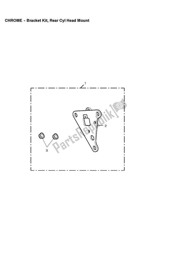 All parts for the Bracket Kit, Rear Cyl Head Mount of the Triumph America Carburettor 790 2002 - 2007